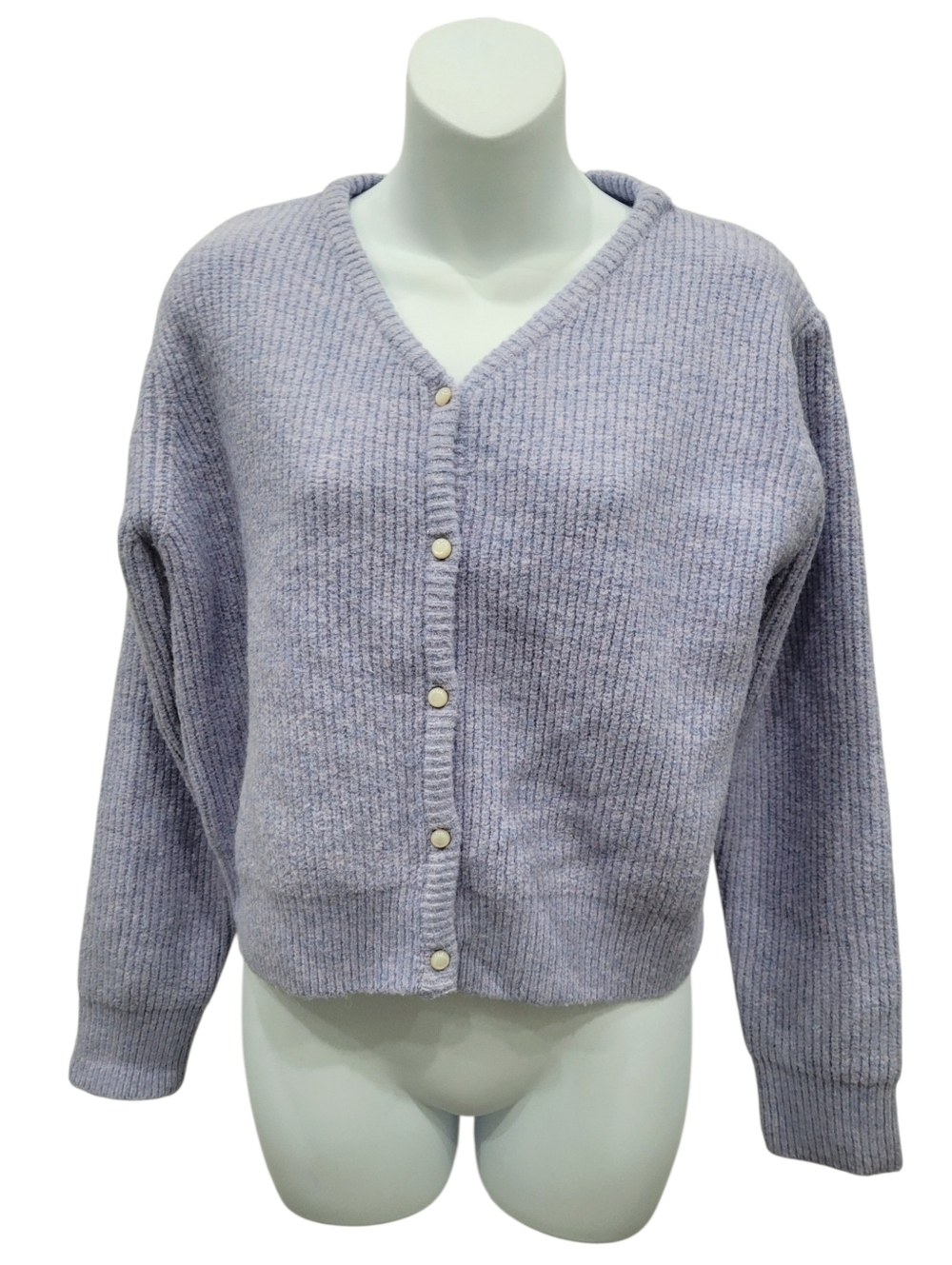 2/$20 Y2K Purple Buttons Down Sweater Cardigan Size: M